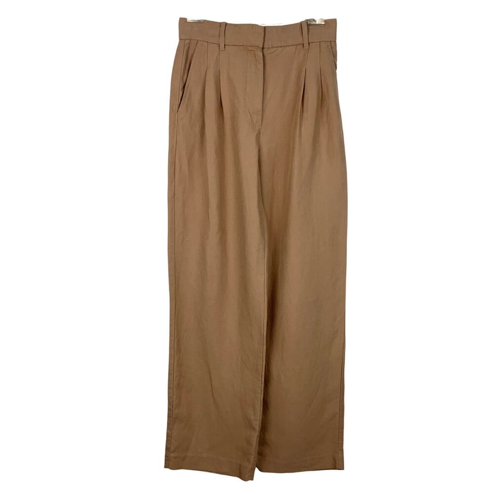 Aritzia Wilfred The Effortless Linen Pant Honey Beige/Tan Women's Size 4